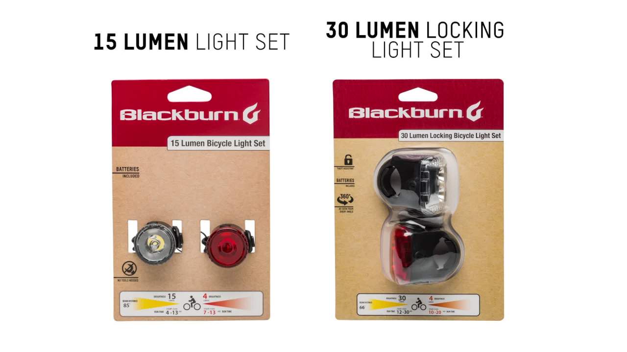 thumbnail video image 2 of Blackburn 20 Lumen Glow Tech Bicycle Light Set, 0.16 lbs., 2 of 11