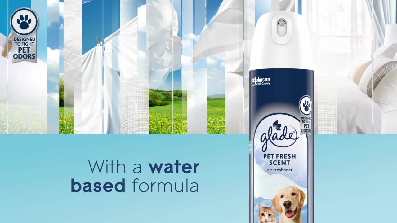 thumbnail video image 2 of Glade Air Freshener Room Spray, Pet Fresh Scent, Pet Odor-Fighting, 8 oz, 2 of 14