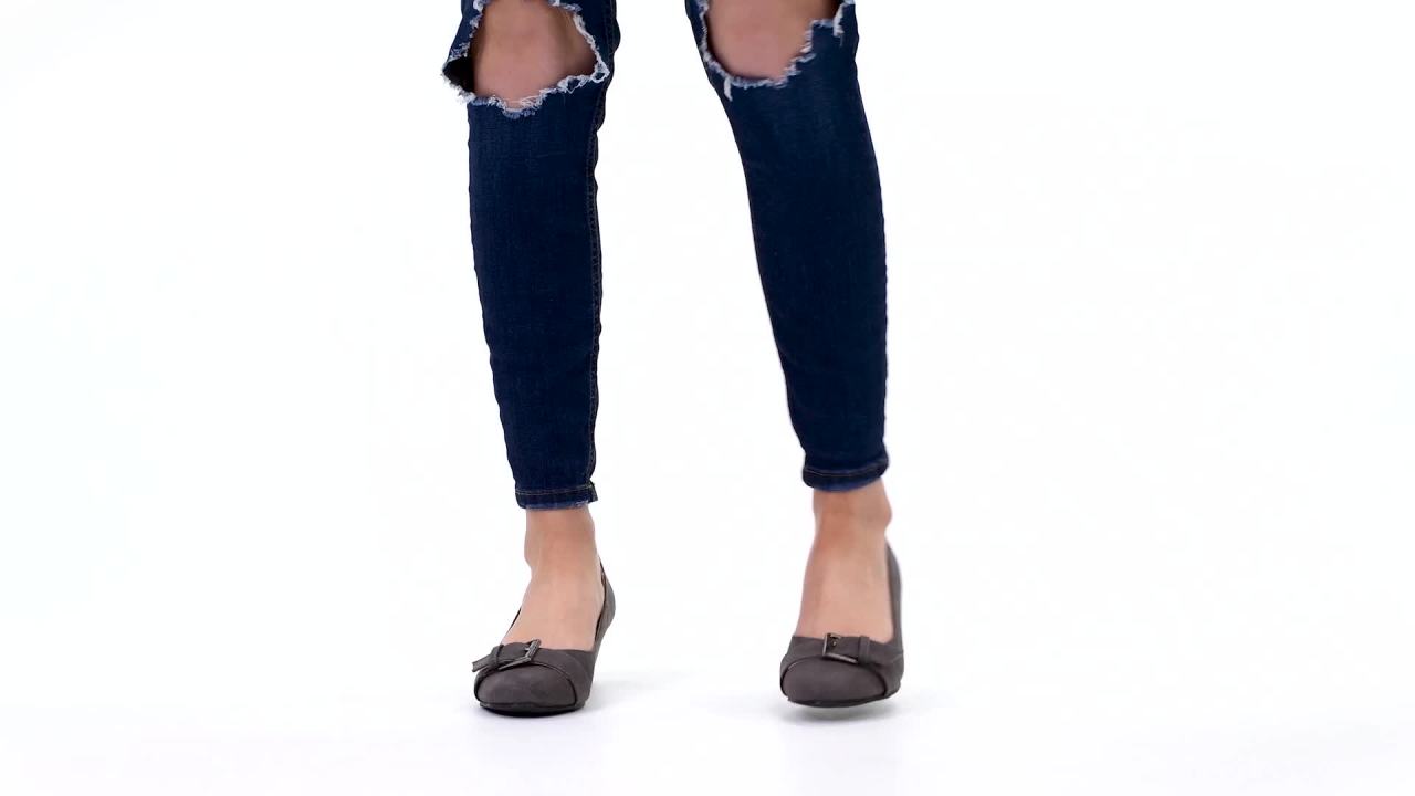 thumbnail video image 2 of Journee Womens Graysn Comfort Insole Slip On Round Toe Wedge, Widths Available, 2 of 10