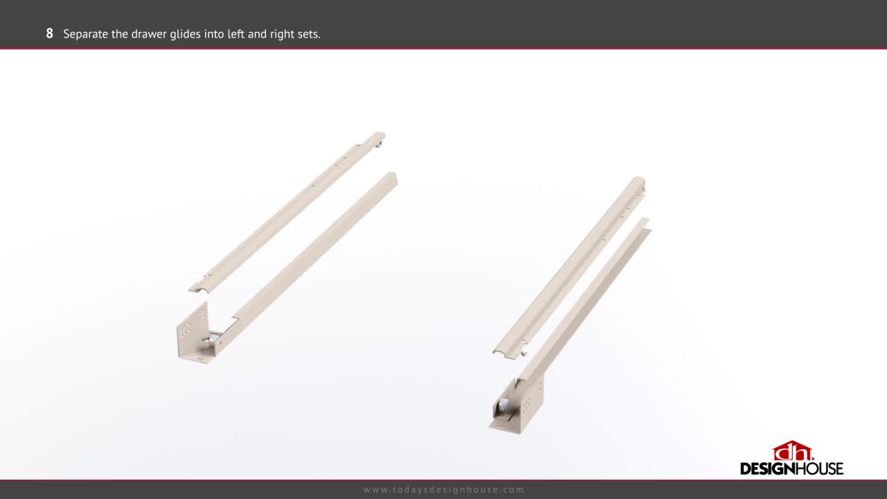 thumbnail video image 2 of Design House Brookings Ready to Assemble Wood Shaker Base Kitchen Cabinet (36 x 34.5 x 24), Sherwin Williams® White, 2 of 17