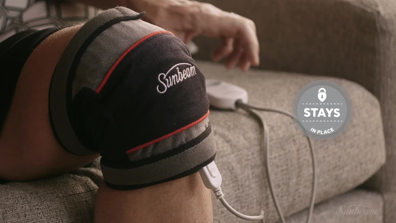 thumbnail video image 2 of Sunbeam FlexTemp Hot and Cold Joint Wrap for Elbow and Knee Pain Relief, 2 of 8