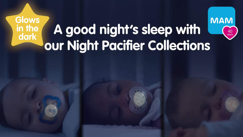 MAM Air Night Pacifier, 6+ Months, Unisex, 2 pack