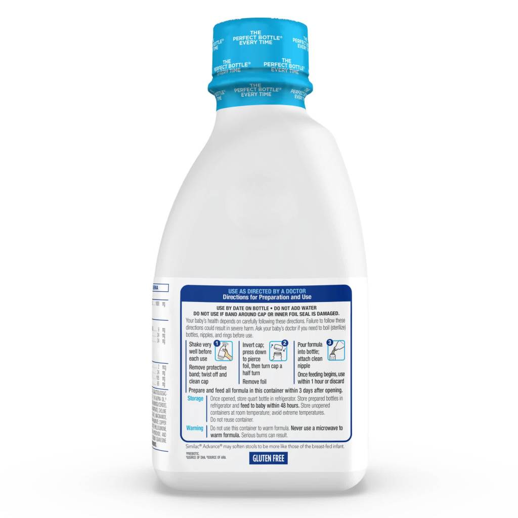 thumbnail video image 2 of Similac Advance Ready-to-Feed Baby Formula With Iron, Has DHA & Lutein, 32-fl-oz Bottle, 2 of 11