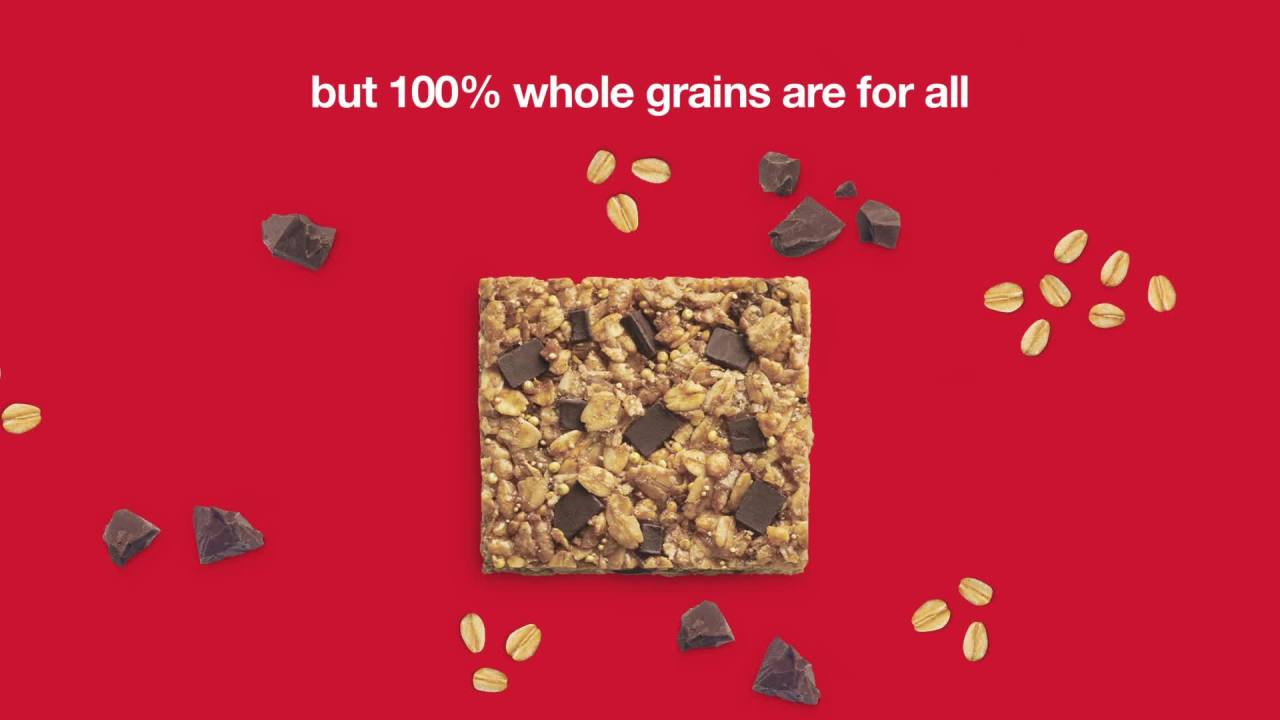 thumbnail video image 2 of KIND Healthy Grain Gluten Free Dark Chocolate Chunk Snack Bars, 1.2 oz, 5 Count, 2 of 8