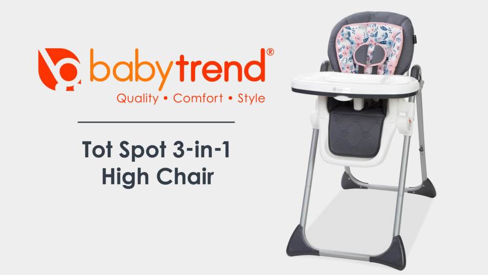 Baby Trend Baby to Toddler Tot Spot 3 in 1 High Chair with Tray - Blue ...