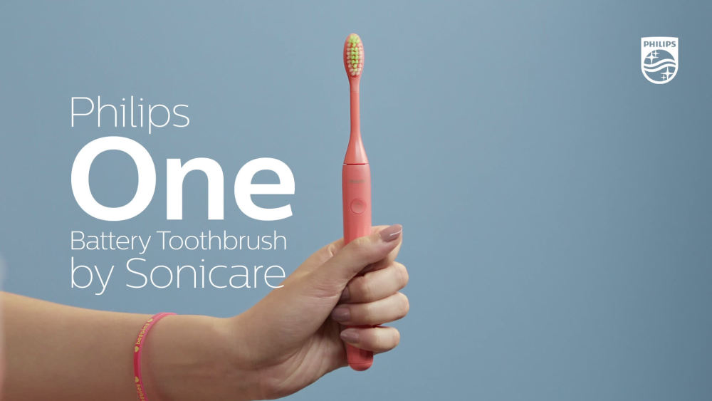 Philips One By Sonicare Battery Toothbrush, Midnight Blue, HY1100/04