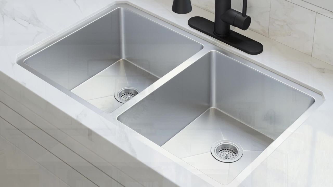 thumbnail video image 2 of Design House Eastport Single-Handle Kitchen Faucet in Satin Nickel, 2 of 15