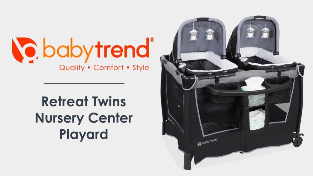 Baby Trend Retreat Twin Nursery Center w/ 2 & Changing Table