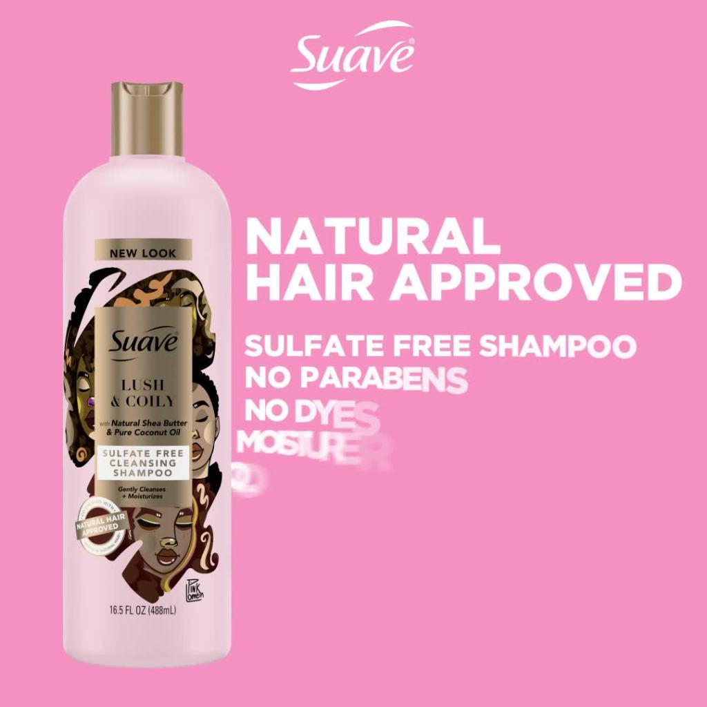 thumbnail video image 2 of Suave Pink Lush & Coily Curl Conditioner 16.5OZ, 2 of 10