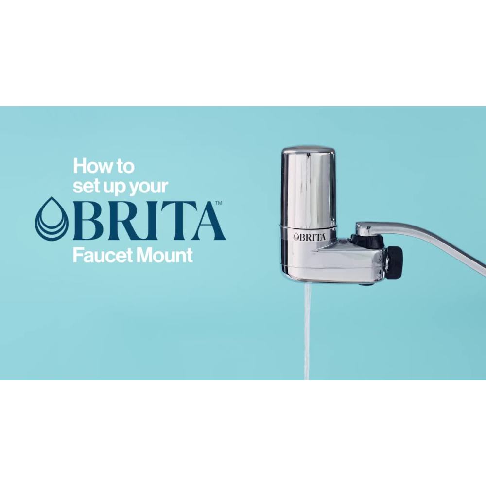 thumbnail video image 2 of Brita Elite Advanced White, Faucet Water Filter System, 1 Replacement Filter, Reduces Lead, 2 of 12