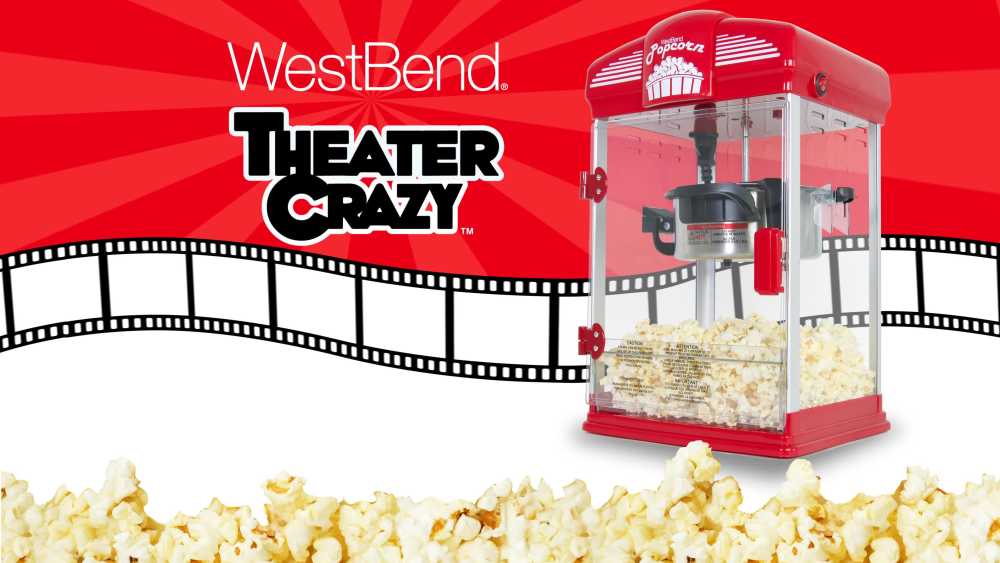West Bend Theater Crazy Theater Style Popcorn Popper Machine with