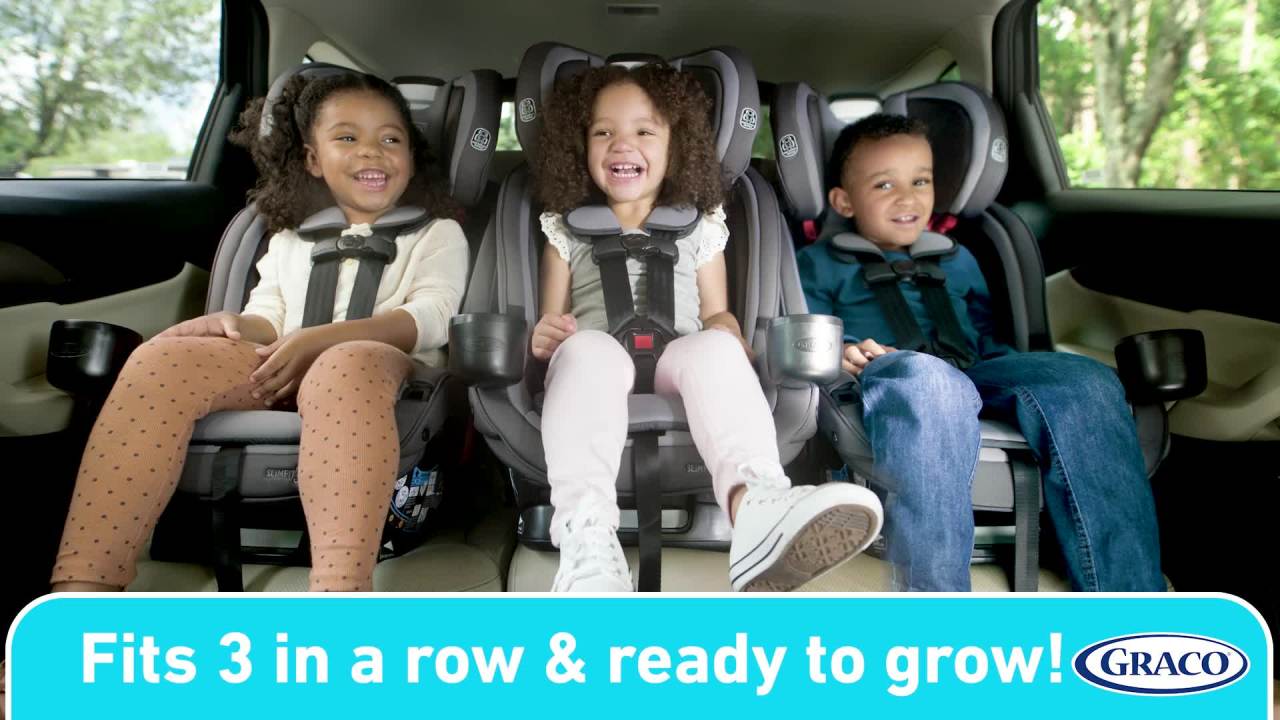 thumbnail video image 2 of Graco SlimFit3 LX 3-in-1 Car Seat, Katrina, Purple, 2 of 9