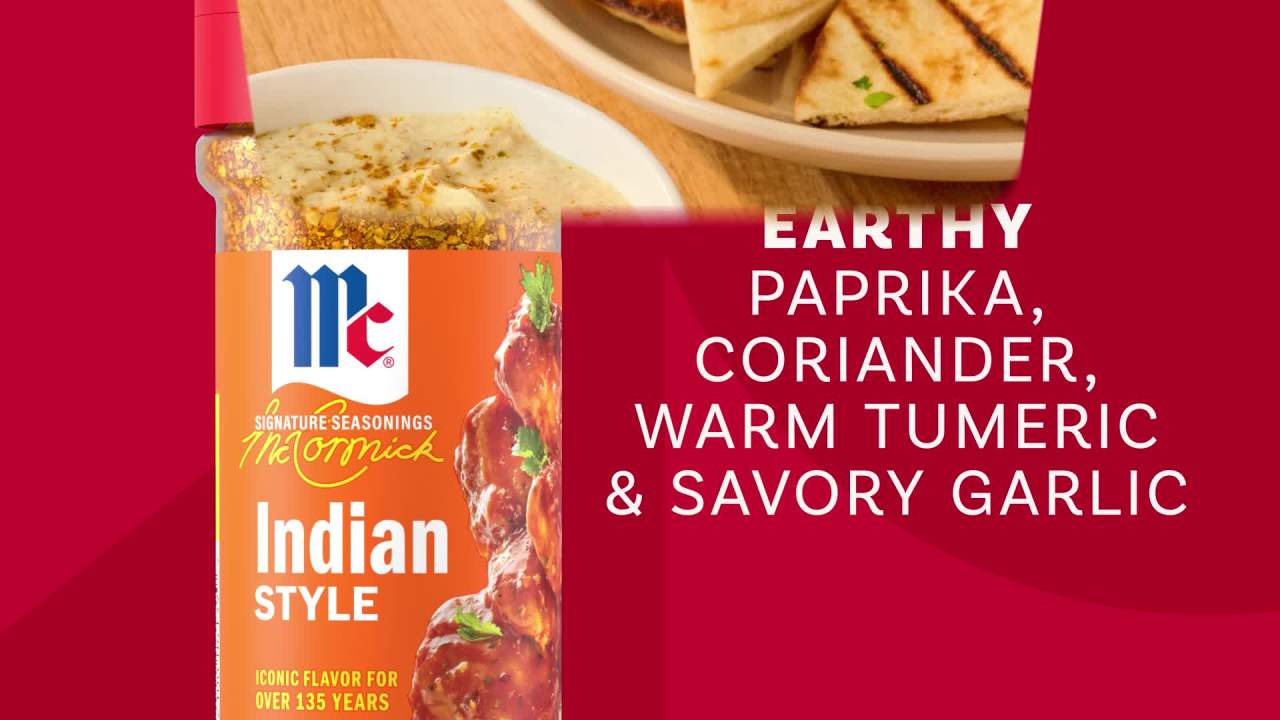 thumbnail video image 2 of McCormick Indian Style Seasoning, 5.33 oz Packet, 2 of 20