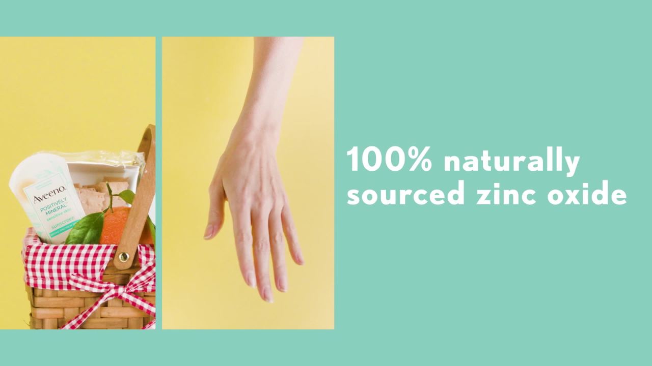 thumbnail video image 2 of Aveeno Protect + Soothe Mineral Sunscreen Stick Broad Spectrum SPF 50, 2 of 11