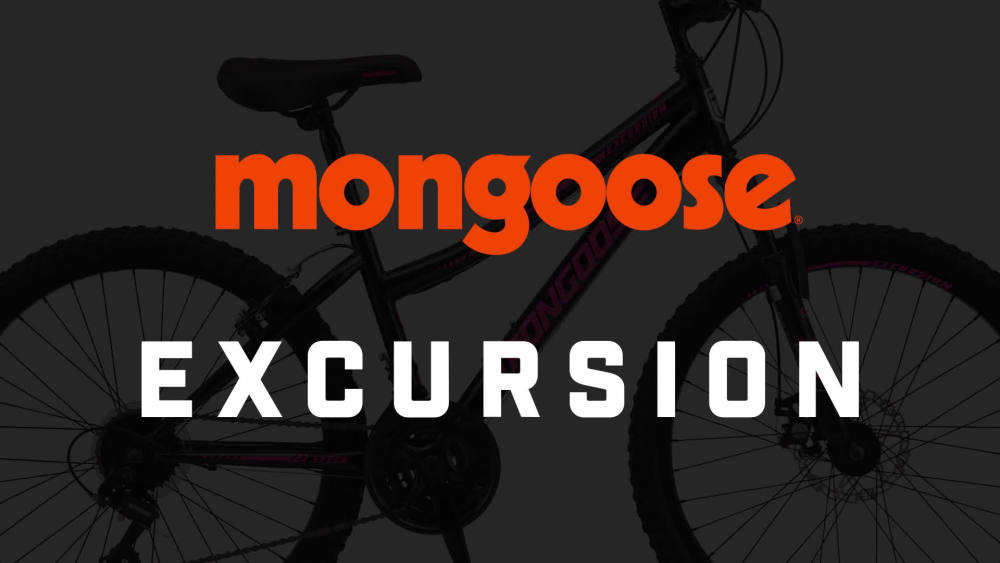 Mongoose 24-in. Excursion Unisex Mountain Bike, Black, 21 Speeds - image 2 of 9