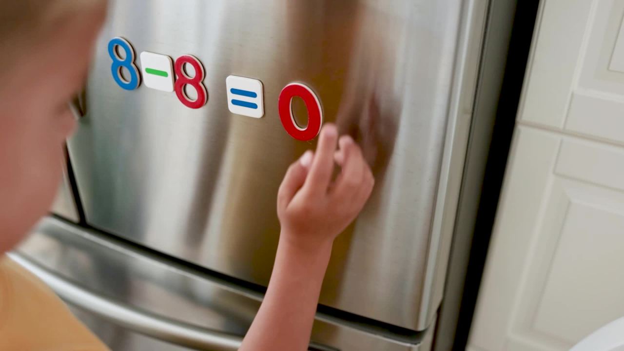thumbnail video image 2 of Melissa & Doug Deluxe Magnetic Letters and Numbers Set With 89 Wooden Magnets, 2 of 10