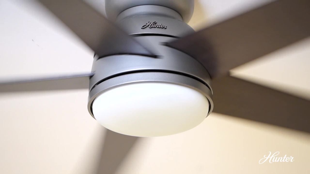 thumbnail video image 2 of Hunter Romulus 60 Led Romulus 60" 5 Blade Smart Led Indoor Ceiling Fan - Bronze, 2 of 11