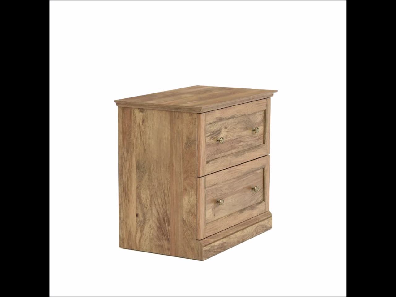 thumbnail video image 2 of Sauder Barrister Lane Lateral File Cabinet, Sindoori Mango Finish, 2 of 14