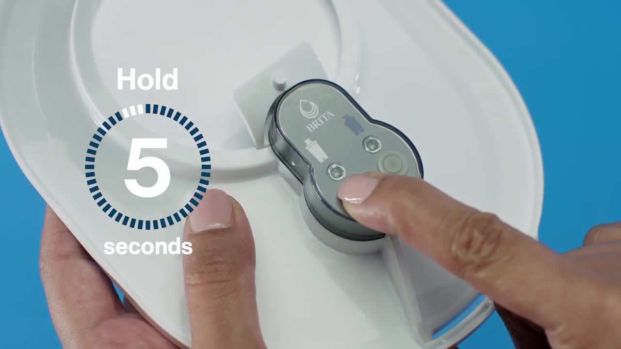 thumbnail video image 2 of Brita Refillable Water Filtration System with Large 10 Cup Pitcher, Tahoe, and 1 Refillable Filter, 2 of 7