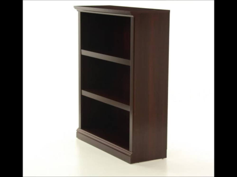 Sauder Select 3 Shelf Bookcase, Select Cherry Finish