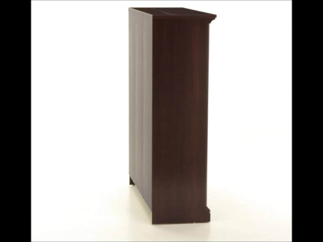 thumbnail video image 2 of Sauder Select 3 Shelf Bookcase, Select Cherry Finish, 2 of 12