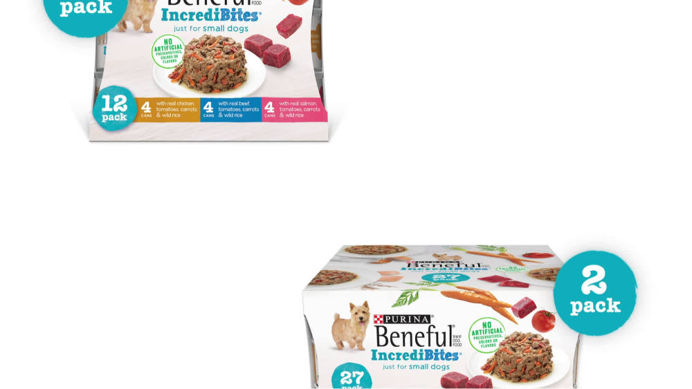 (27 Pack) Purina Beneful Small Breed Wet Dog Food Variety Pack
