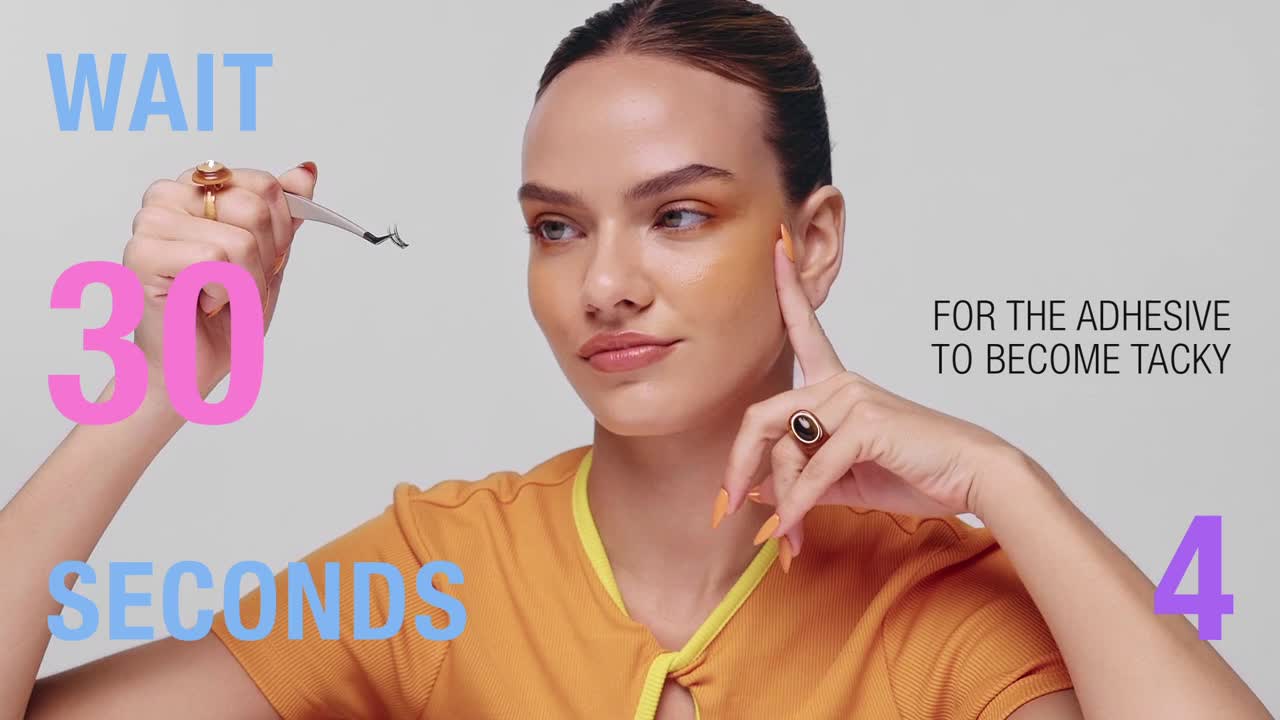 thumbnail video image 2 of Kiss Peony False Eyelashes, Cluster Lashes, Misty Haze, Black, 9mm-16mm, 120 Pieces and Kiss FALSCARA Bond & Seal for Lash Clusters, Adhesive Form Clear, Net Wt. 8.7 G (0.29 oz.), 2 of 5