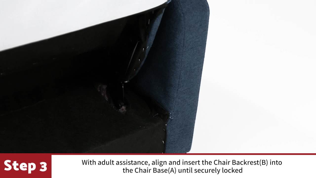 thumbnail video image 2 of Noble House Pete Standard Fabric Tufted Swivel Glider Recliner, Navy Blue, 2 of 14