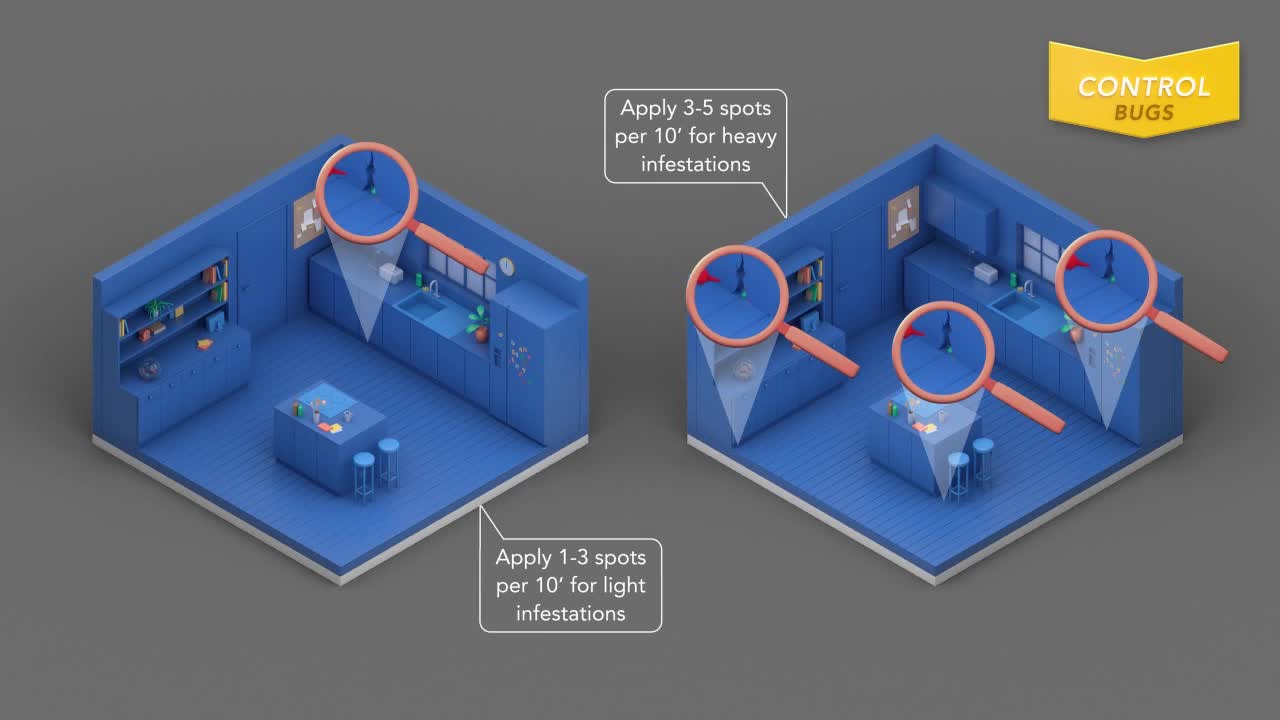 thumbnail video image 2 of Raid Double Control Small Roach Baits, 12 Ct, 2 of 12
