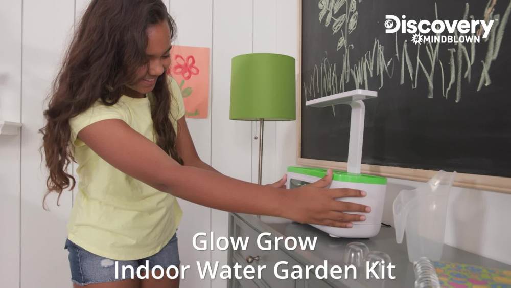 Discovery Mindblown LED Glow Grow Indoor Water Herb Garden Kit