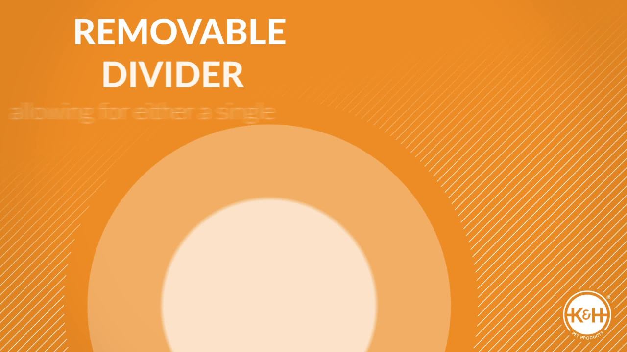 thumbnail video image 2 of K&H Pet Products Thermo-Kitty Duplex Classy Navy 12 X 24 X 12 Inches, 2 of 9