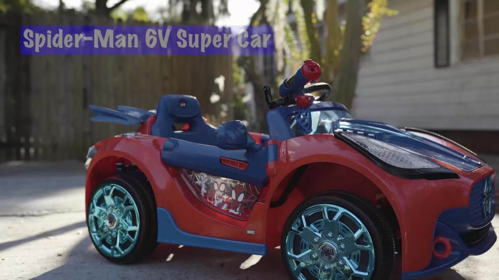 SpiderMan 6volt Super Car for Children Ages 3+ years