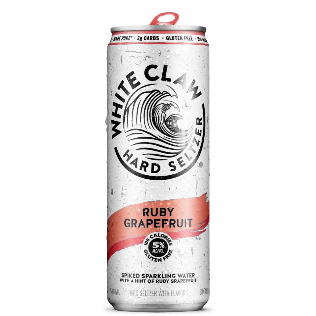 thumbnail video image 2 of White Claw Hard Seltzer Ruby Grapefruit, 6 Pack, 12 fl oz Cans, 5% ABV, 2 of 10