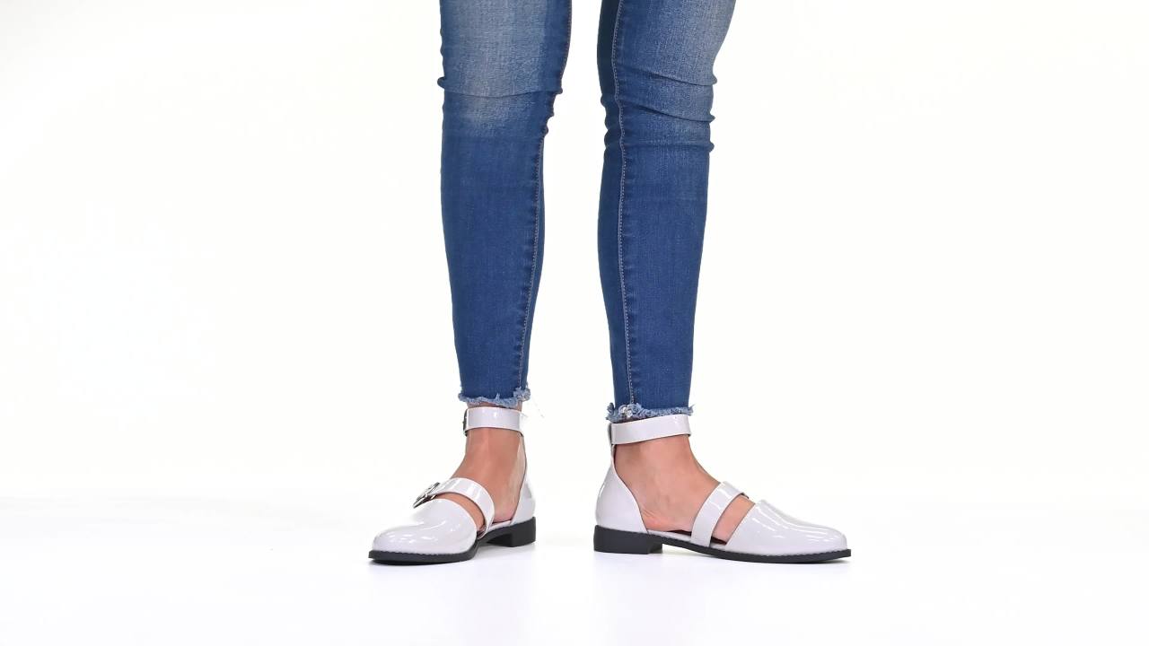 thumbnail video image 2 of Journee Womens Constance Buckle Round Toe Mary Jane Flats, Widths Available, 2 of 10