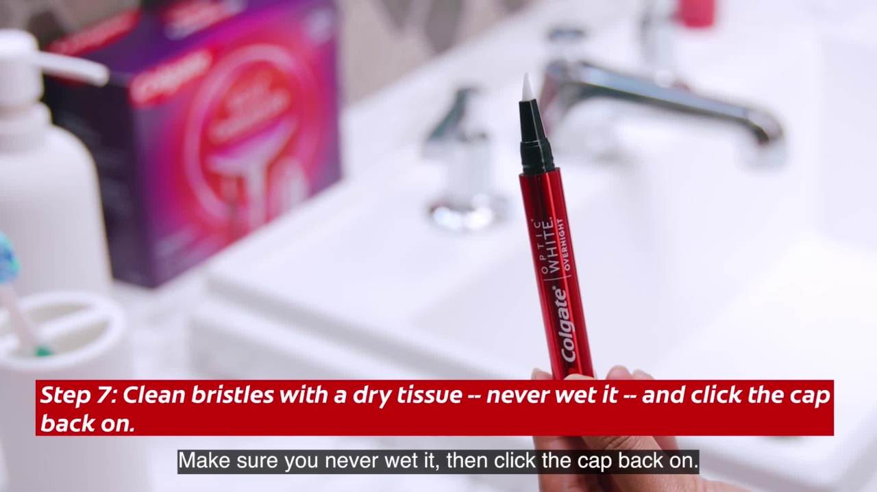 thumbnail video image 2 of Colgate Optic White ComfortFit LED Hydrogen Peroxide Teeth Whitening Kit, 2 of 13