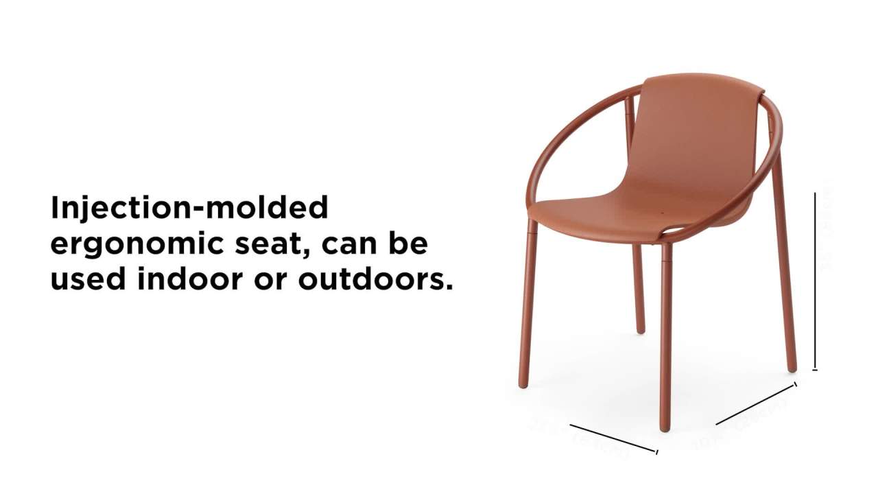 thumbnail video image 2 of Umbra Ringo Chair Black, 2 of 16