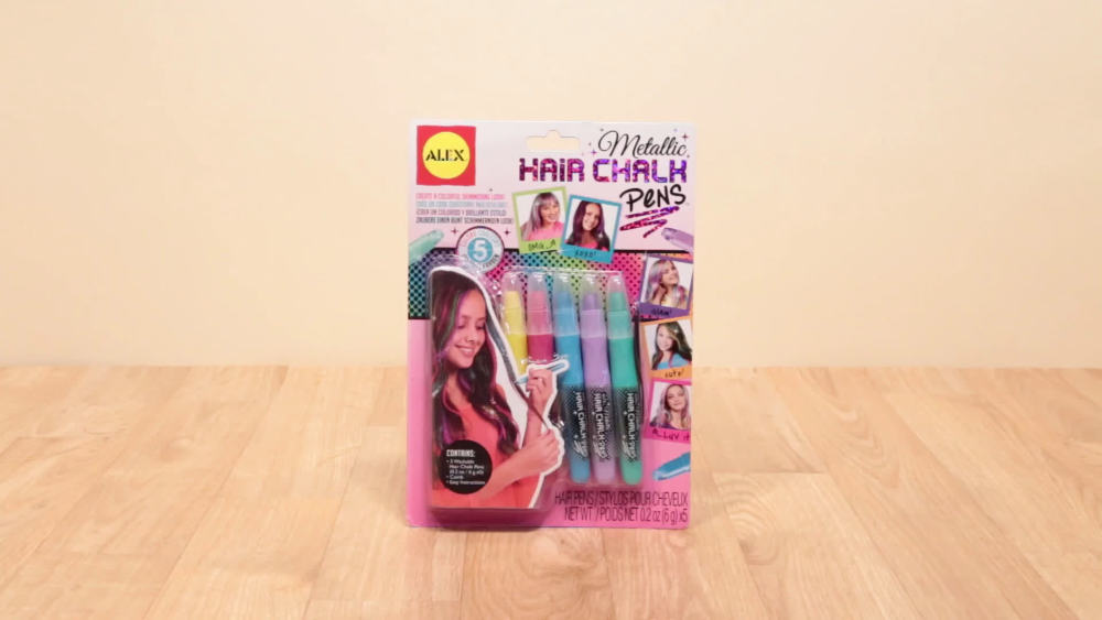 Alex Toys Hair Chalk Pens 5/Pkg Metallic