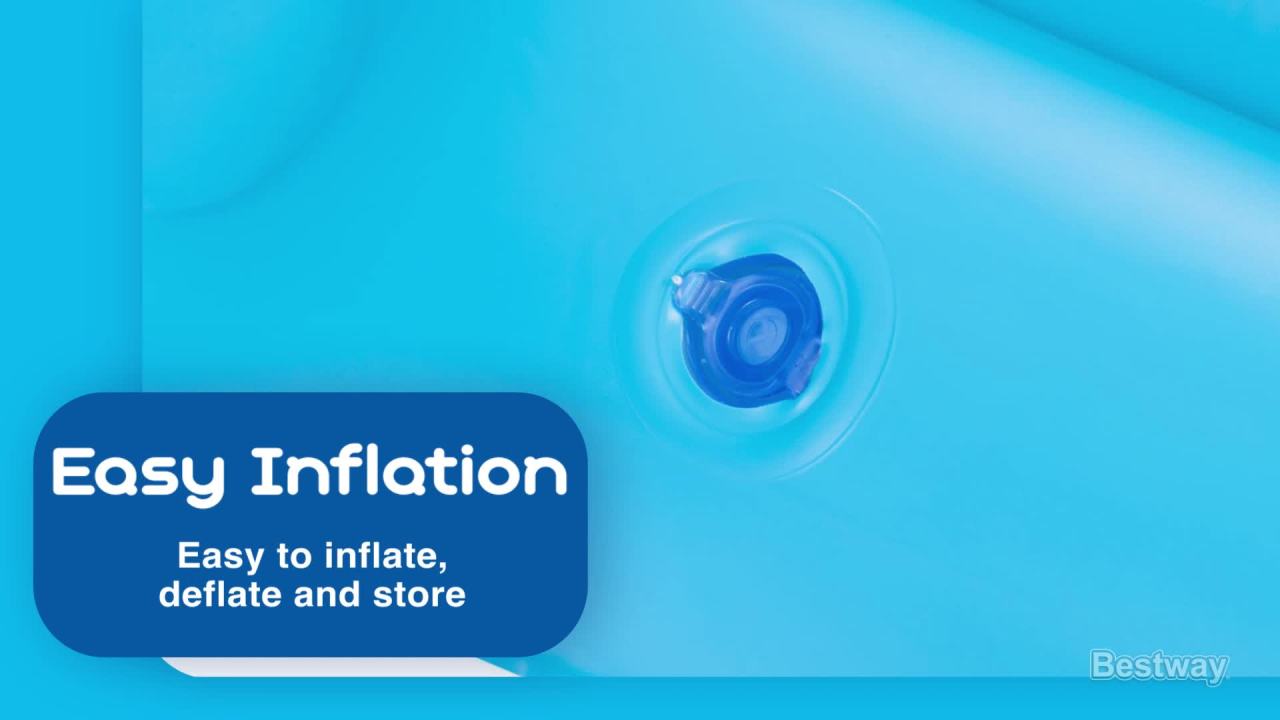 thumbnail video image 2 of H2OGO! 71" x 30" Adult Pong Inflatable Pool Game Multicolor, 2 of 9