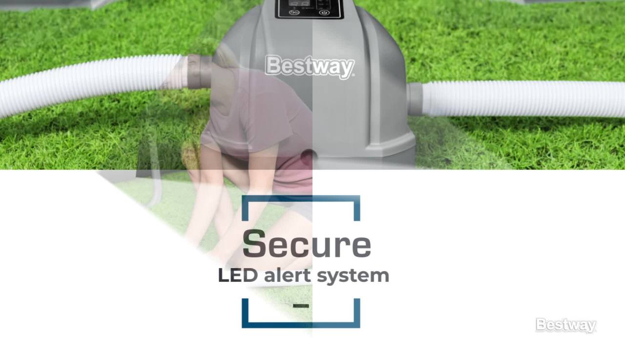 thumbnail video image 2 of Flowclear Hydrogenic 6 Gallon/Hour Salt Water Chlorinator Pool Pump for Above Ground Pools, 2 of 8