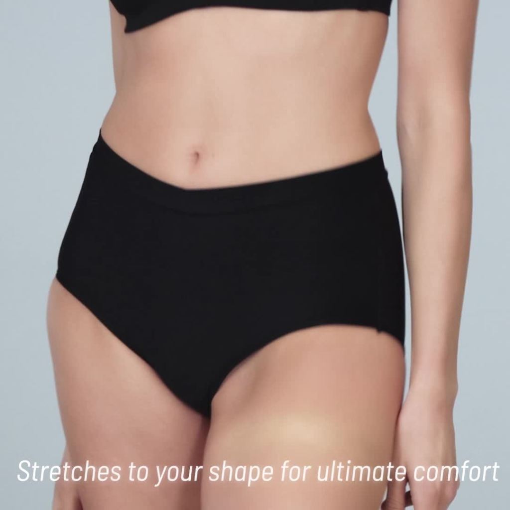 thumbnail video image 2 of Vanity Fair Lingerie Women's Beyond Comfort Silky Stretch Brief Underwear, 2 of 6