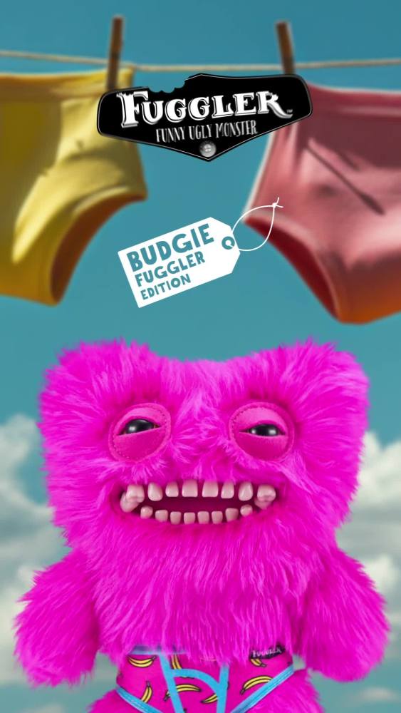 thumbnail video image 2 of New Fuggler 22cm Funny Ugly Monster Budgie Edition Rabbit multi color Soft Toy, 2 of 6