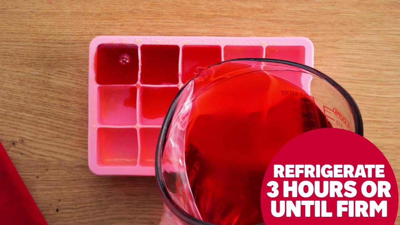 thumbnail video image 2 of Jell-O Strawberry Gelatin Dessert Mix, Family Size, 6 oz Box, 2 of 15