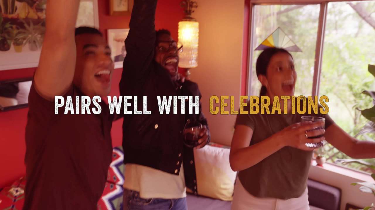 thumbnail video image 2 of San Antonio Specialty Cardinale Sweet Red Wine, California Red Wine, 750ml Glass Bottle, 11.5% ABV, 2 of 6