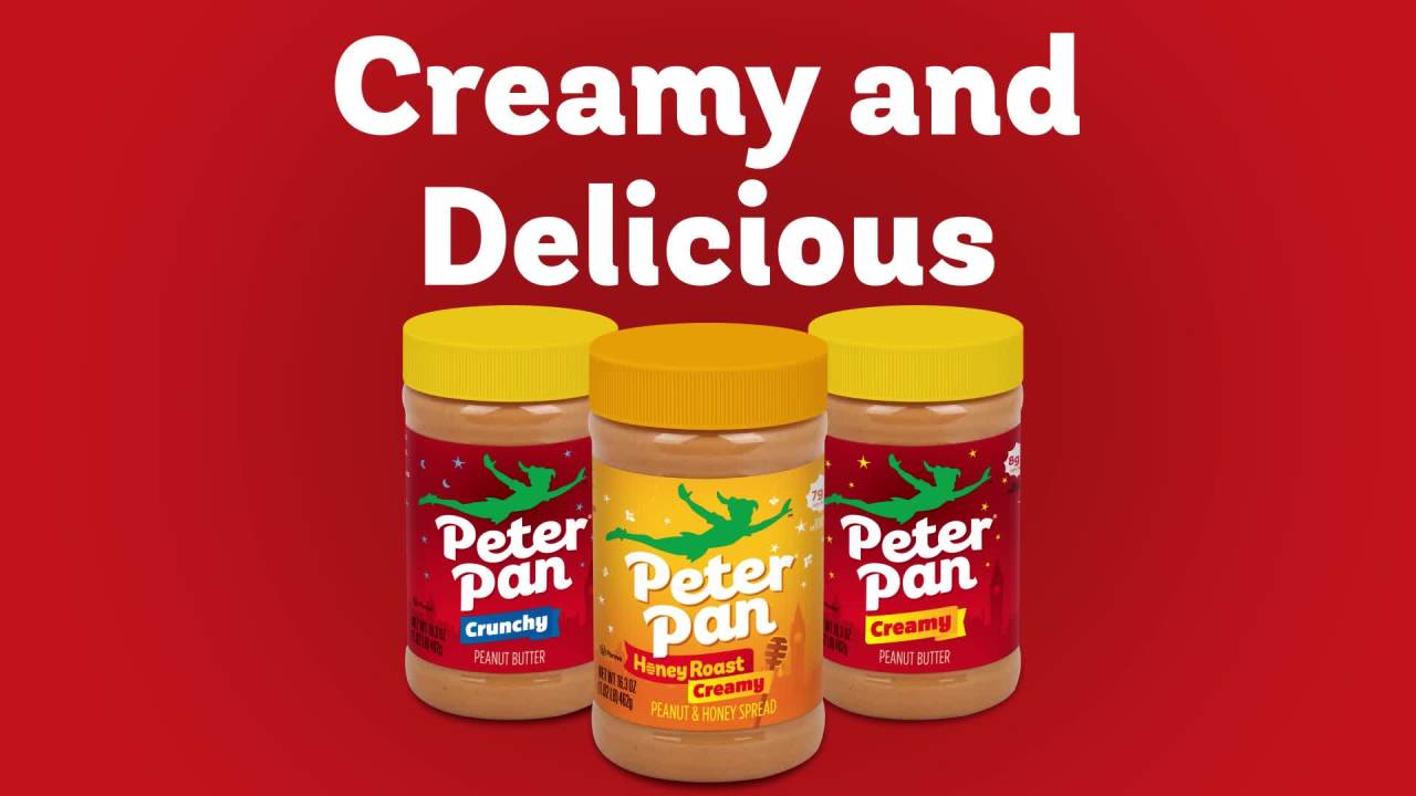 thumbnail video image 2 of (2 pack) Peter Pan Original Creamy Peanut Butter Spread, Smooth, Gluten-Free, 28 oz Jar, 2 of 11