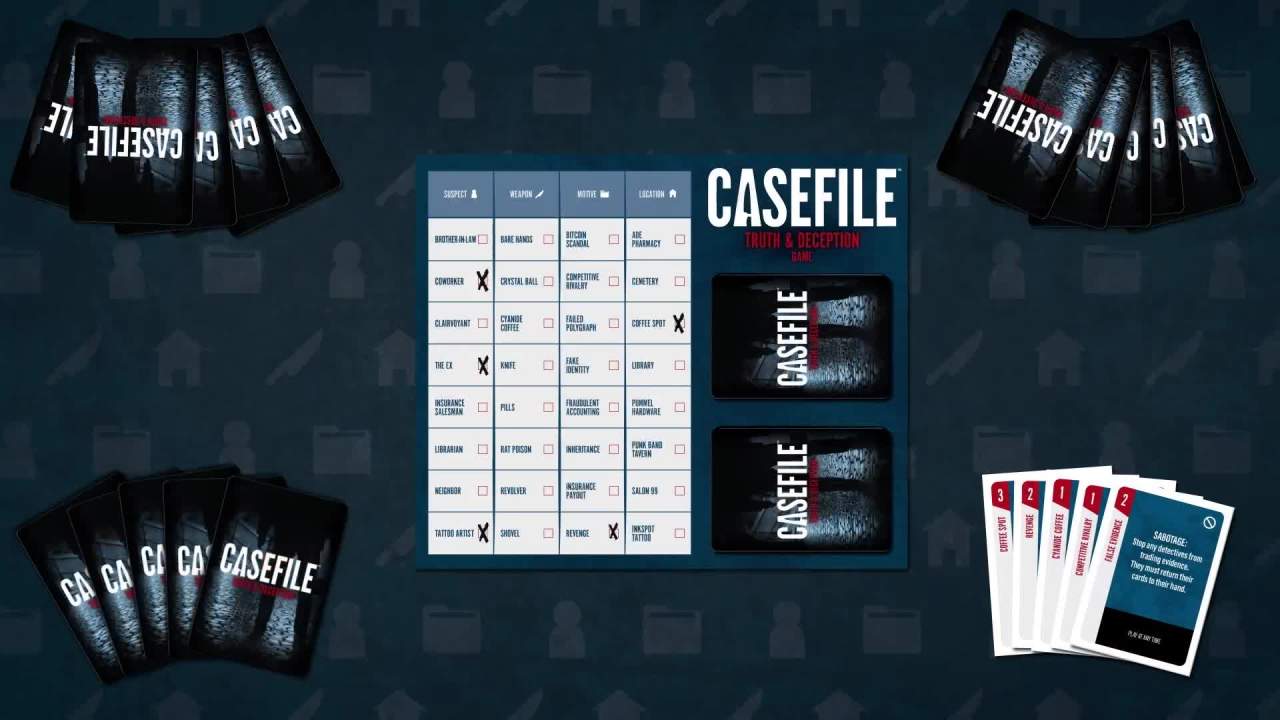 thumbnail video image 3 of Goliath Casefile: Truth & Deception Game - Replayable Strategy Game, 3 of 10