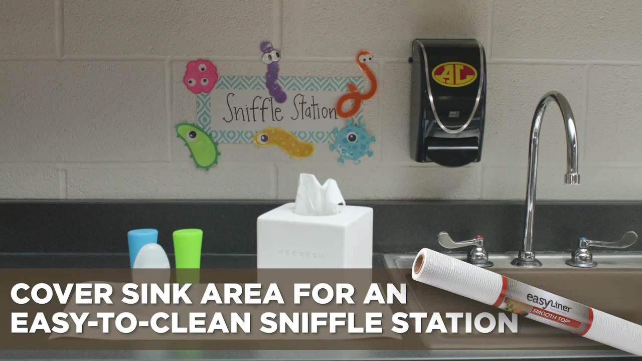 thumbnail video image 7 of Duck adhesive Laminate 18 in. x 24 ft. Shelf Liner, Solid Print, 7 of 7