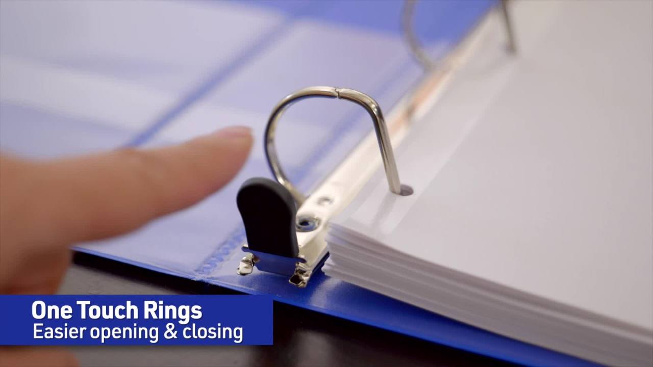 thumbnail video image 2 of (2 pack) Avery Heavy-Duty View Binder, 1" Slant Rings, White (79904), 2 of 10