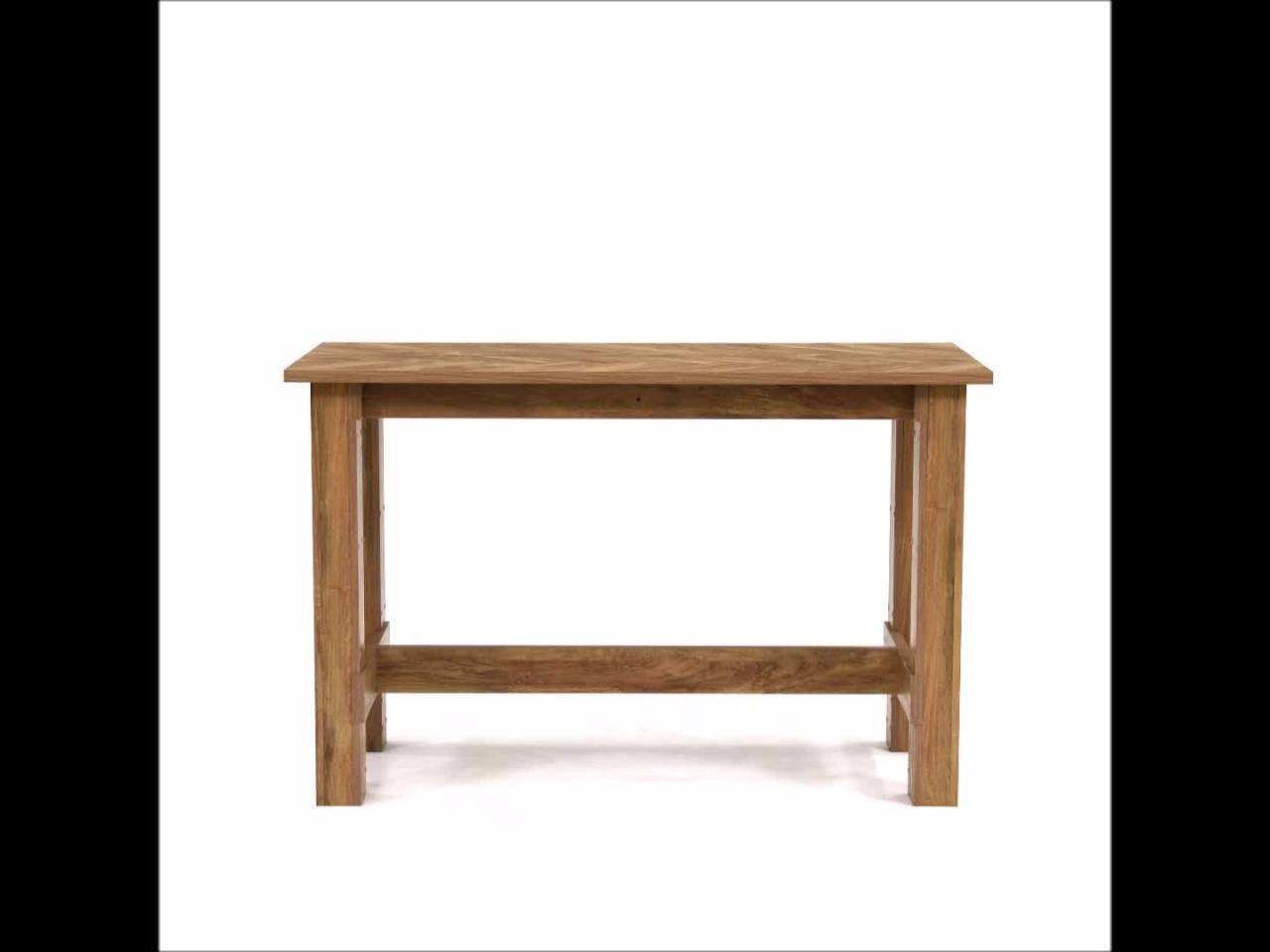 thumbnail video image 2 of Sauder Boone Mountain Counter-Height Kitchen Dinette Table, Sindoori Mango Finish, 2 of 12