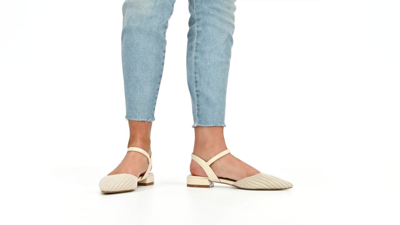 thumbnail video image 2 of Journee Womens Ansley Mary Jane Pointed Toe Flats, Widths Available, 2 of 10