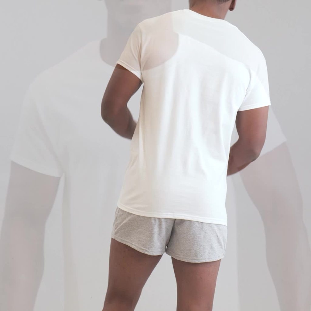 thumbnail video image 2 of Fruit of the Loom Men's Crew Neck T-Shirt Undershirts, White Multipacks, Also Available in Big & Tall, 2 of 11